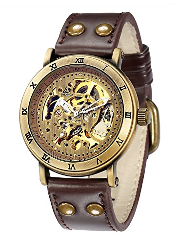 Carrie Hughes Herren Steampunk Bronze Automatikuhr Lederarmband CH168B Carrie Hughes Herren Steampunk Bronze Automatikuhr Lederarmband CH168B von Carrie Hughes