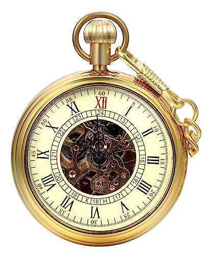 Carrie Hughes Herren Steampunk Gothic Lupe Mechanische Taschenuhr mit Kette in Box CH212G Carrie Hughes Herren Steampunk Gothic Lupe Mechanische Taschenuhr mit Kette in Box CH212G von Carrie Hughes
