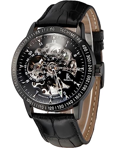 Carrie Hughes Herren Steampunk Photochrome Spiegel Edelstahl Automatik Uhr 98226L2, 98226L2, Mode, Casual, Business, Steampunk von Carrie Hughes