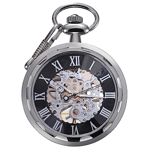 Itemstoday Herren Taschenuhr Antik-Optik Skelett Edelstahl-Gehäuse mechanisches Uhrwerk mit Handaufzug Itemstoday Herren Taschenuhr Antik-Optik Skelett Edelstahl-Gehäuse mechanisches Uhrwerk mit Handaufzug von Carrie Hughes