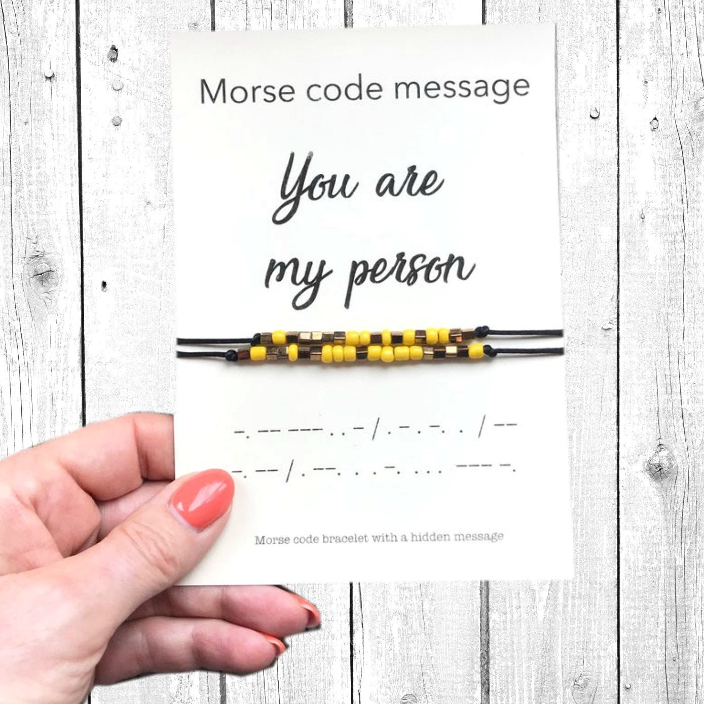 Sie Sind Meine Person, Morse-Code-Armband, Liebe Armband, Freundschaft Beste Freundin Meine Freund Armband Geschenk von CarrieCloverGifts