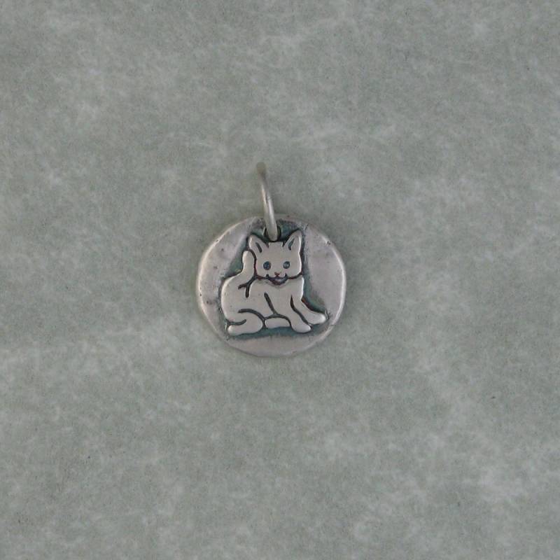 Kätzchen Sie-Katze Feine Kleine Silberanhänger Charme Dtpd Pmc Kätzchen Sie-Katze Feine Kleine Silberanhänger Charme Dtpd Pmc von CarrieMichael