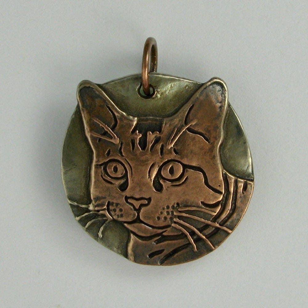 Katze Anhänger Tabby Kupfer Und Weiß Dtpd Katze Anhänger Tabby Kupfer Und Weiß Dtpd von CarrieMichael