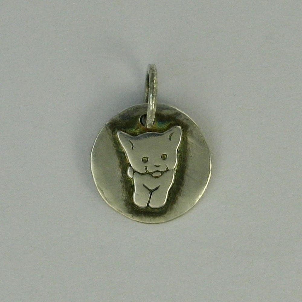 Katze Kätzchen Kleine Anhänger Aus Feinsilber Charme Dtpd Pmc Katze Kätzchen Kleine Anhänger Aus Feinsilber Charme Dtpd Pmc von CarrieMichael