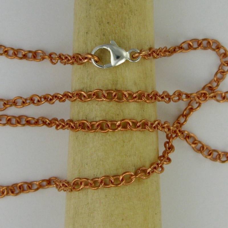 Kupferkette Mit Argentium Silber-Hummerverschluss Für Anhänger Dtpd von CarrieMichael