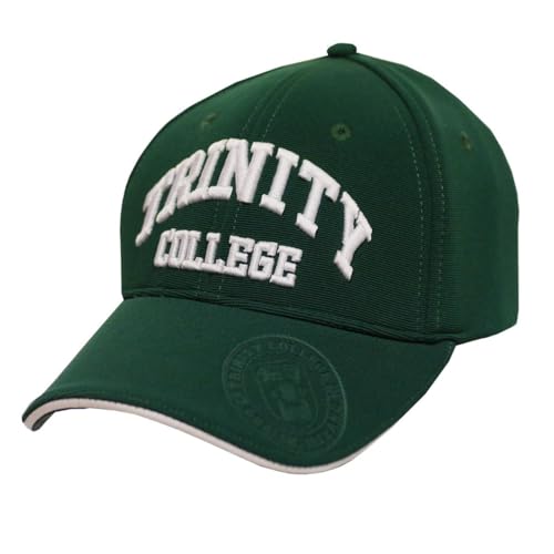 Modisch Trinity College Dublin Baseball Kappe mit Kontrastierendes Weiße Inschrift Design | Flaschengrüne Snapback Baseball Cap | Baseballmütze für Herren von Carrolls Irish Gifts