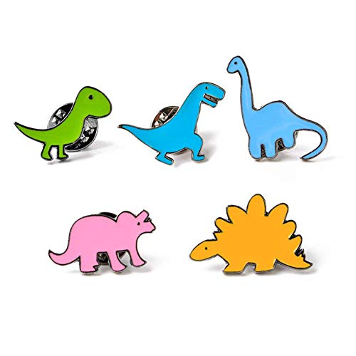 Carry stone 5 Teile/Satz Broschen Kragen Nette Kleine Dinosaurier Form Serie Brosche Pins Set Kinder Geburtstagsgeschenk Kragen Revers Abzeichen Schmuck Farbe Multicolor Langlebig und Praktisch von Carry stone