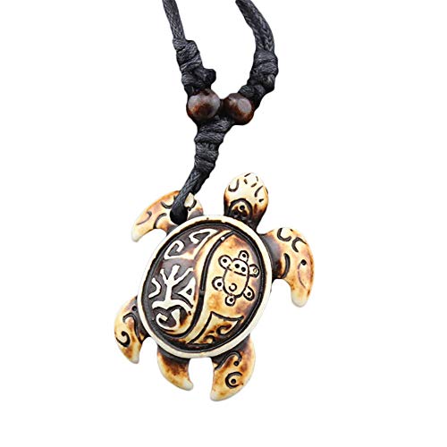 Carry stone Premium Qualität Frauen Halskette, Schildkröte Schildkröte Anhänger Frauen Männer Party Club Schmuck Geschenk Braun von Carry stone