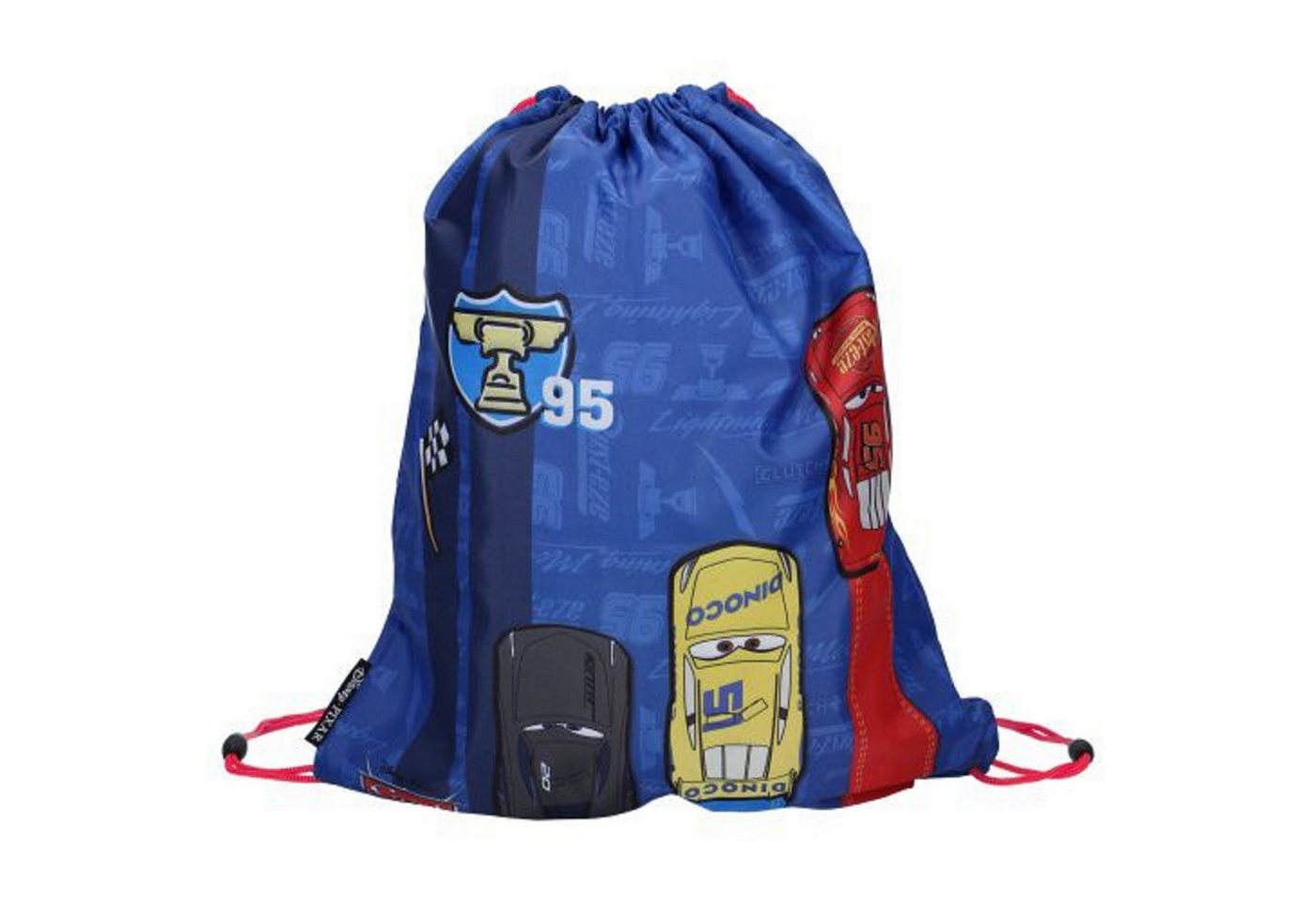 Cars Turnbeutel Gymtasche 44 cm Praktische Sporttasche für kleine Rennfahrer von Cars