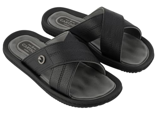 CARTAGO Herren Fiji Iv Slide Ad, Ar328 Black/Grey Sandale, Schwarz, 42 EU von Cartago