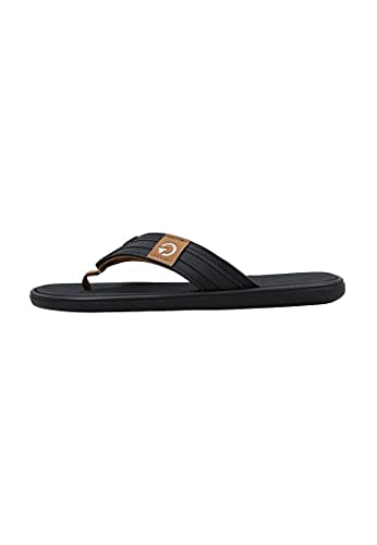 Cartago Herren Malta IV Thong AD Flipflop, Black/Black/Brown, 47 EU von Cartago