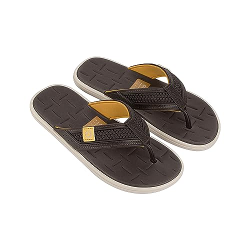 Cartago Herren Malta V Thong AD Flipflop, BEIGE/Brown/Green, 41 EU von Cartago