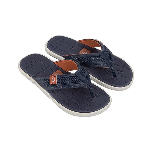 Cartago Herren Malta V Thong AD Flipflop, Grey/Blue/Brown Tile, 43 EU von Cartago