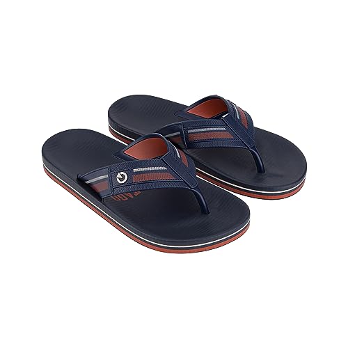 Cartago Herren Siena II DEDO AD Flipflop, Blue/Brown Tile, 43 EU von Cartago