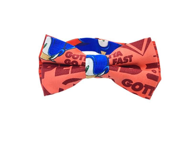 Red Go Sonic Kids Erwachsene Pre Tie Selbstbinden Verstellbar Fliege Halsband Bis Zu 19" von CartelbowtiesUS