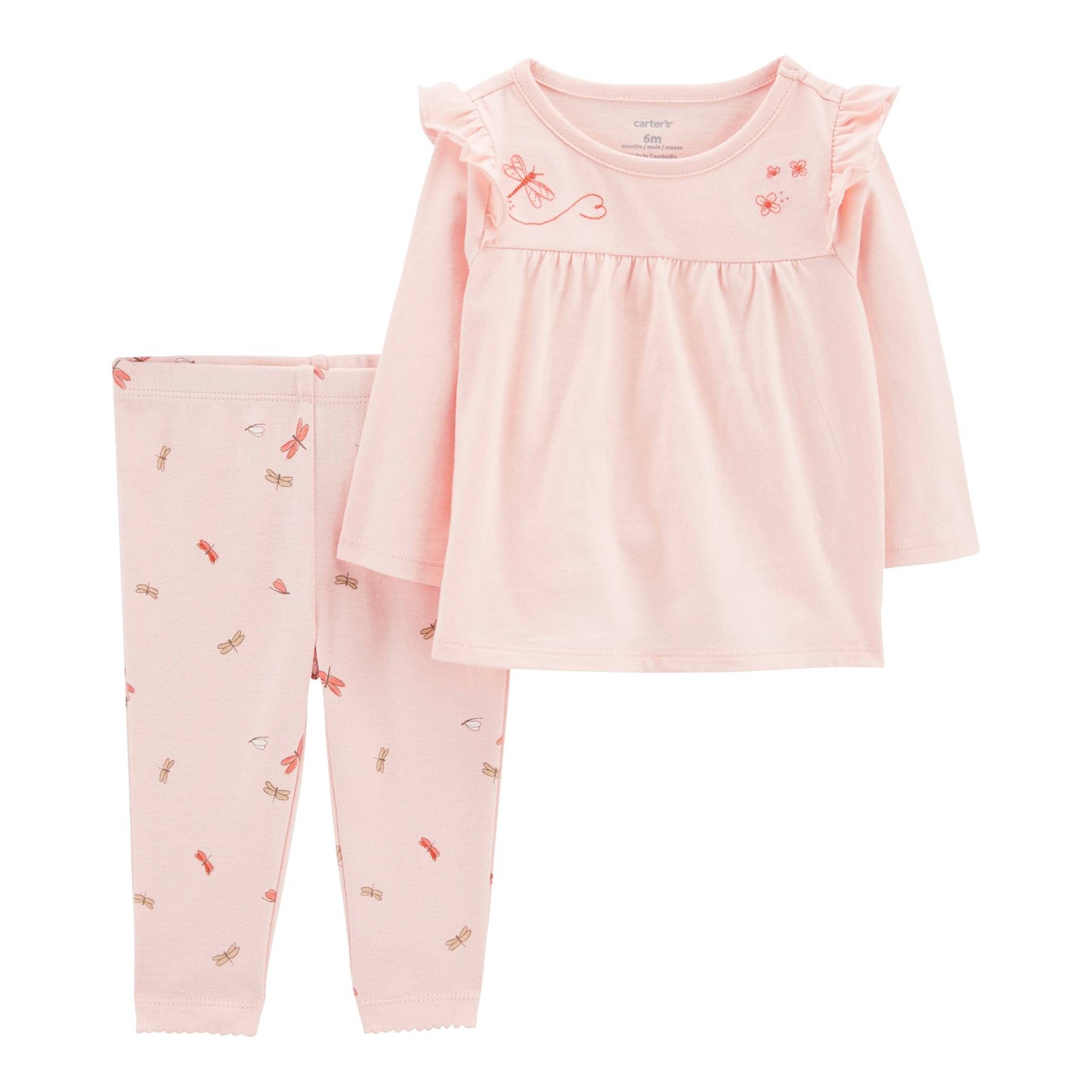 Carter's 2-tlg. Set Shirt langarm und Leggings Libellen von Carter's