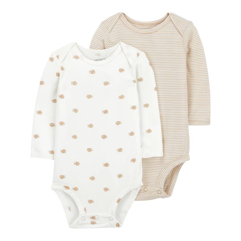 Carter's 2er-Pack Bodys langarm Ringel Schnecken von Carter's