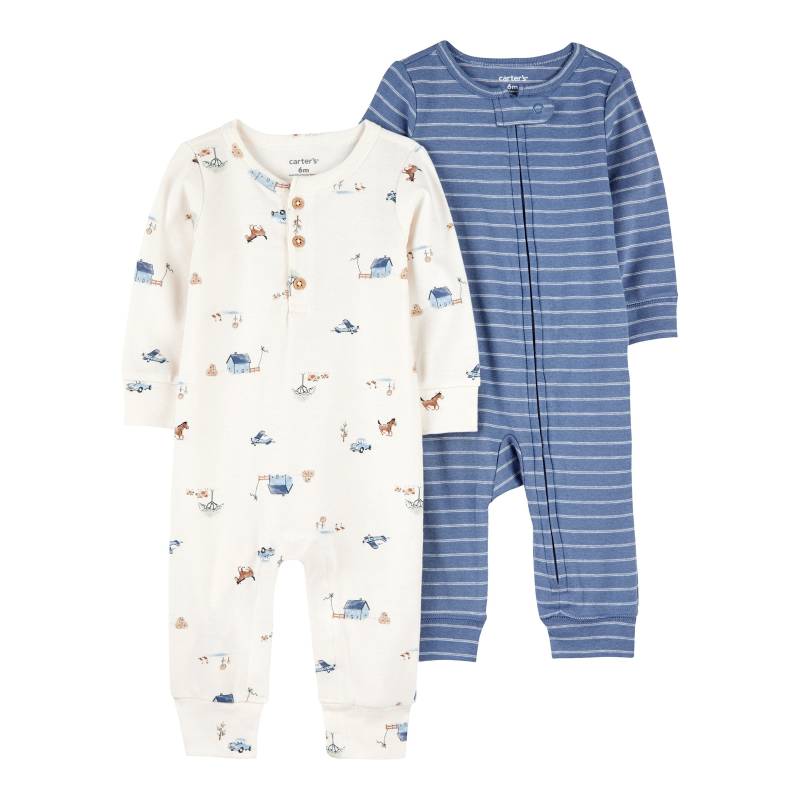 Carter's 2er-Pack Overalls Farm Ringel von Carter's