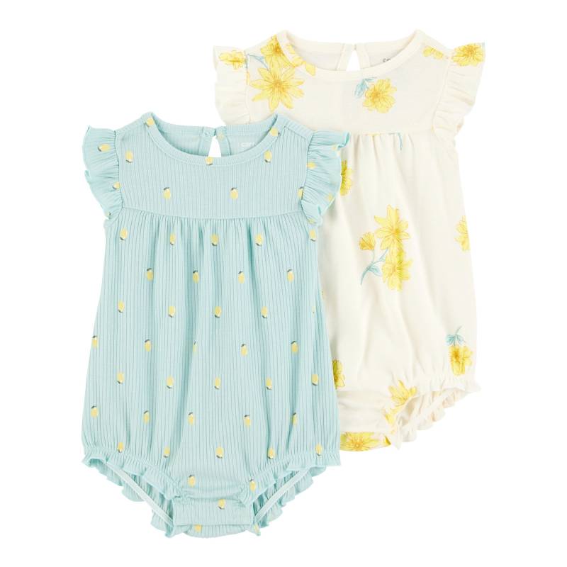 Carter's 2er-Pack Spieler Blumen Zitronen Rippqualität von Carter's