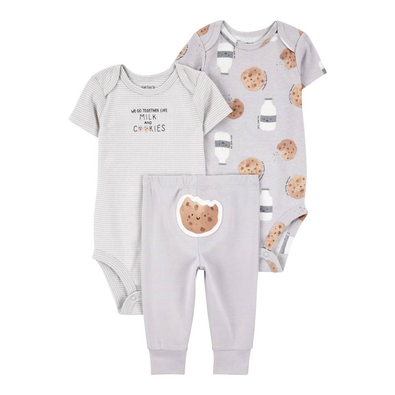 Carter's 3-tlg. Set 2 Bodys kurzarm und Jogginghose Cookies von Carter's