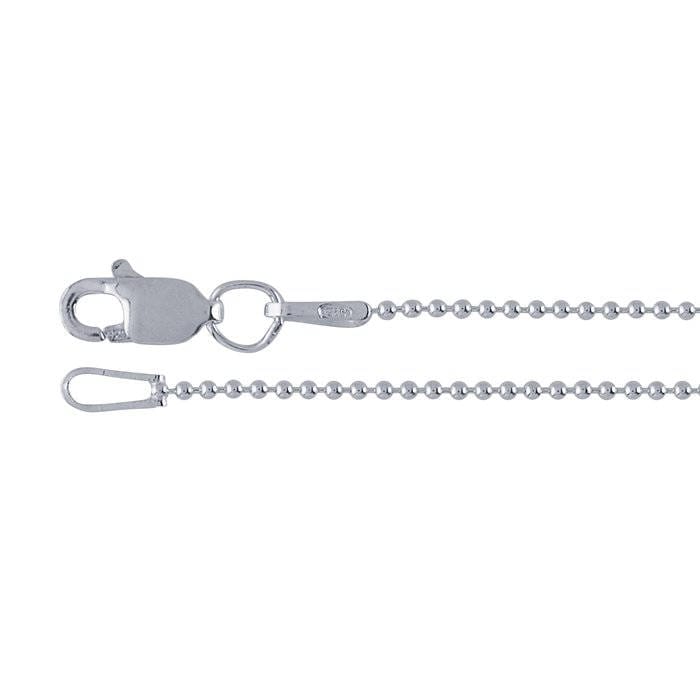 sterling Silber Perlenkette Halskette, Wählen Sie Ihre Dicke Und Länge sterling Silber Perlenkette Halskette, Wählen Sie Ihre Dicke Und Länge von CarterChainCo