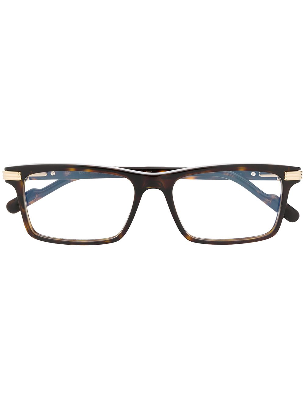 Cartier Eyewear Brille mit eckigem Gestell - Braun von Cartier Eyewear