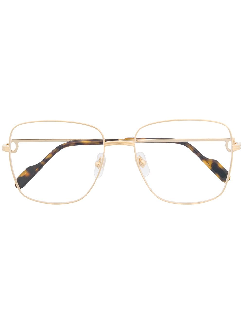 Cartier Eyewear Brille mit eckigem Gestell - Gold von Cartier Eyewear