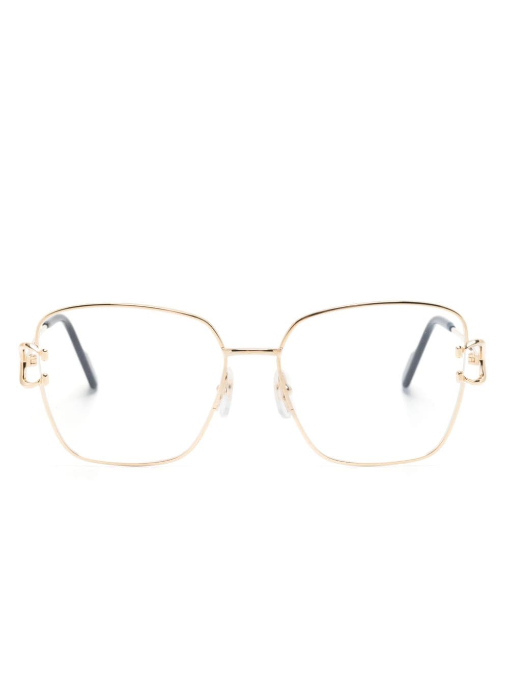 Cartier Eyewear Brille mit eckigem Gestell - Gold von Cartier Eyewear