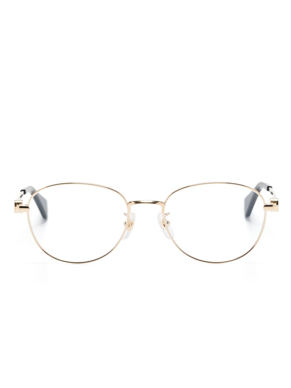 Cartier Eyewear Brille mit rundem Gestell - Gold von Cartier Eyewear