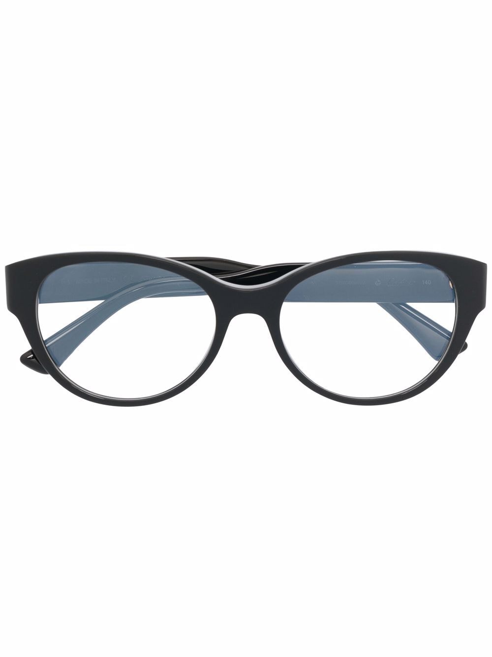 Cartier Eyewear Brille mit rundem Gestell - Schwarz von Cartier Eyewear