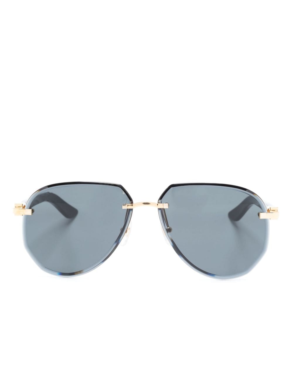 Cartier Eyewear C Decor Pilotenbrille - Schwarz von Cartier Eyewear