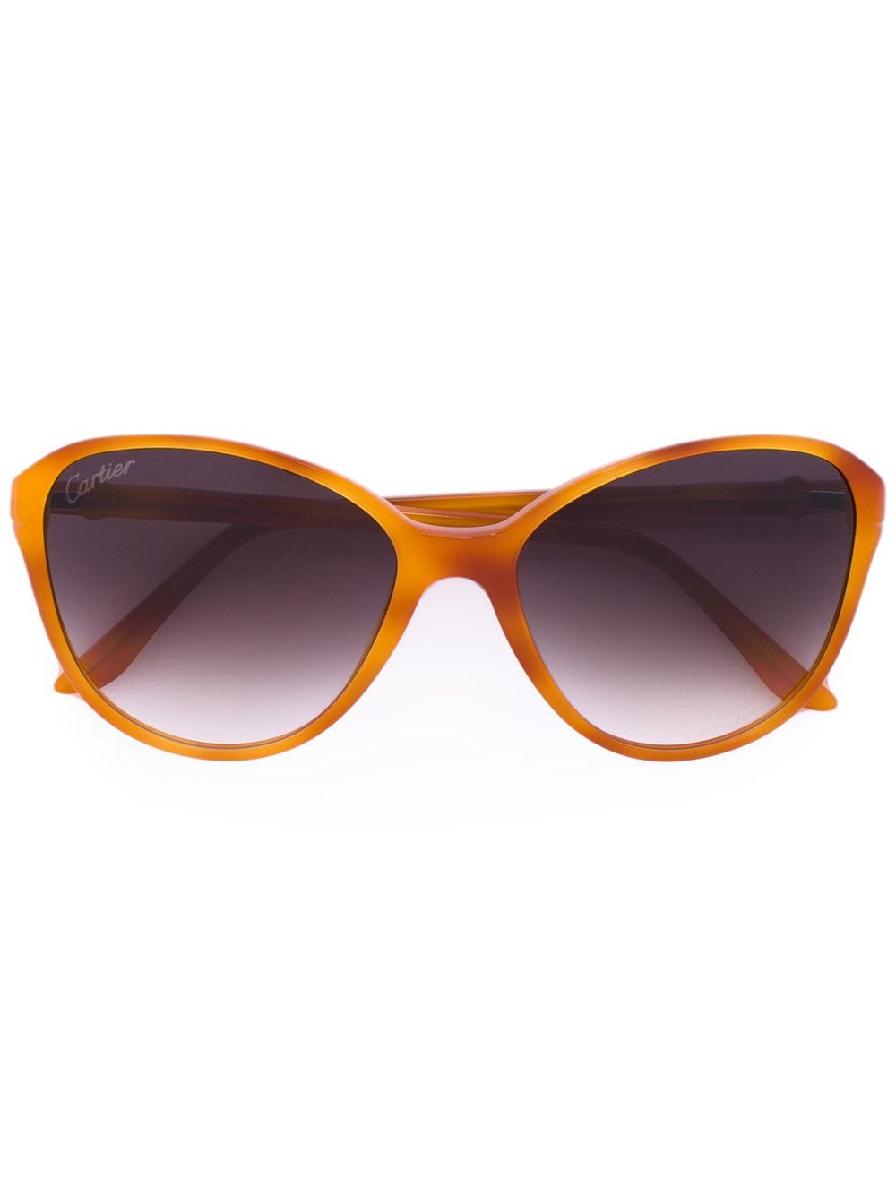 Cartier Eyewear Cat-Eye-Sonnenbrille in Schildpattoptik - Gelb von Cartier Eyewear