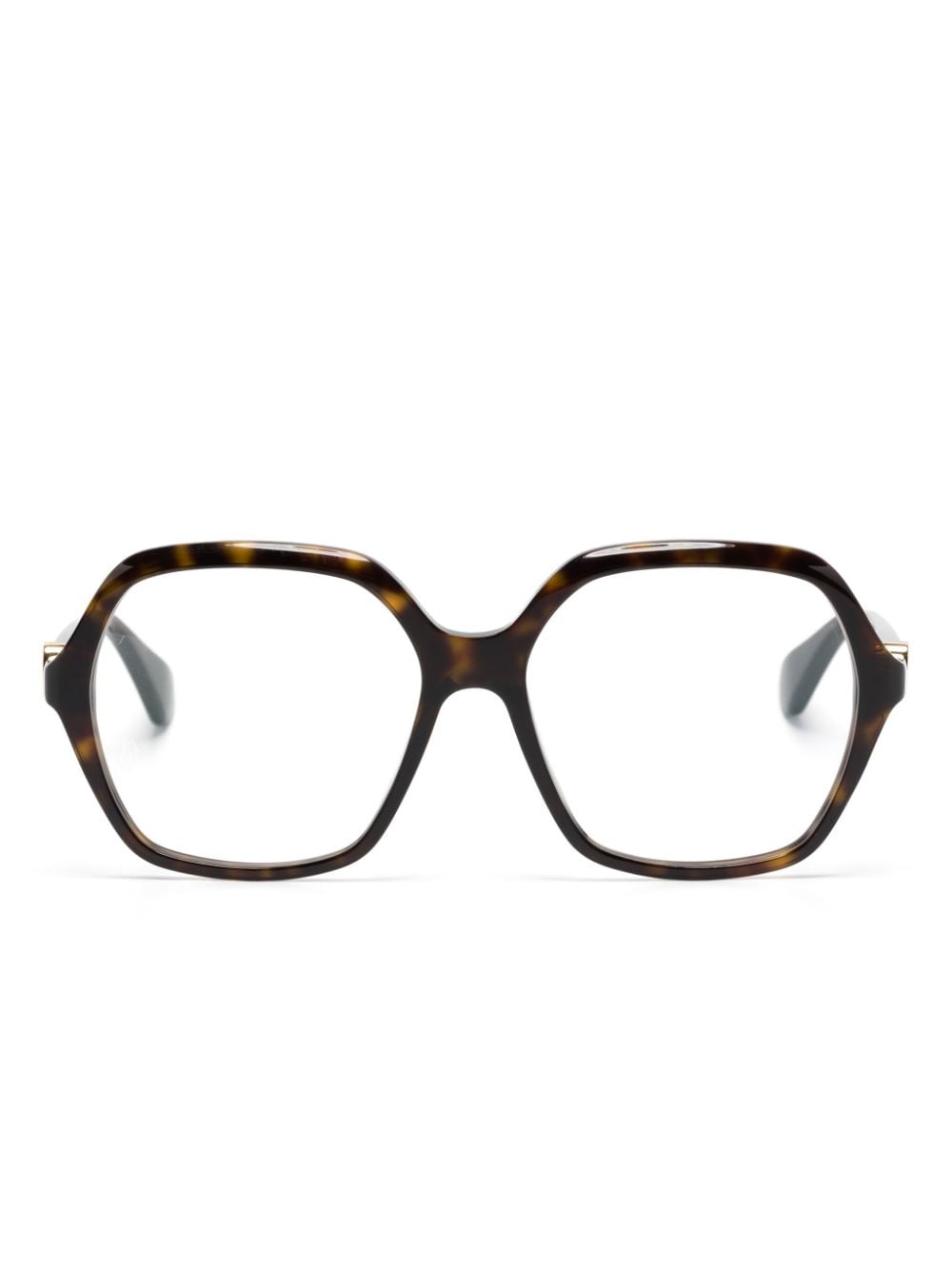 Cartier Eyewear Double C Décor Brille mit eckigem Gestell - Braun von Cartier Eyewear