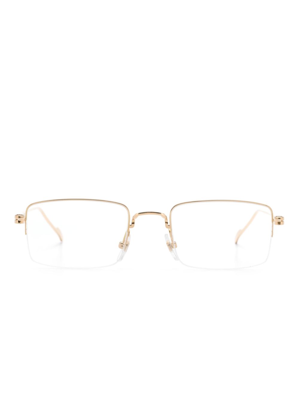 Cartier Eyewear Eckige Brille aus 18kt Gold von Cartier Eyewear