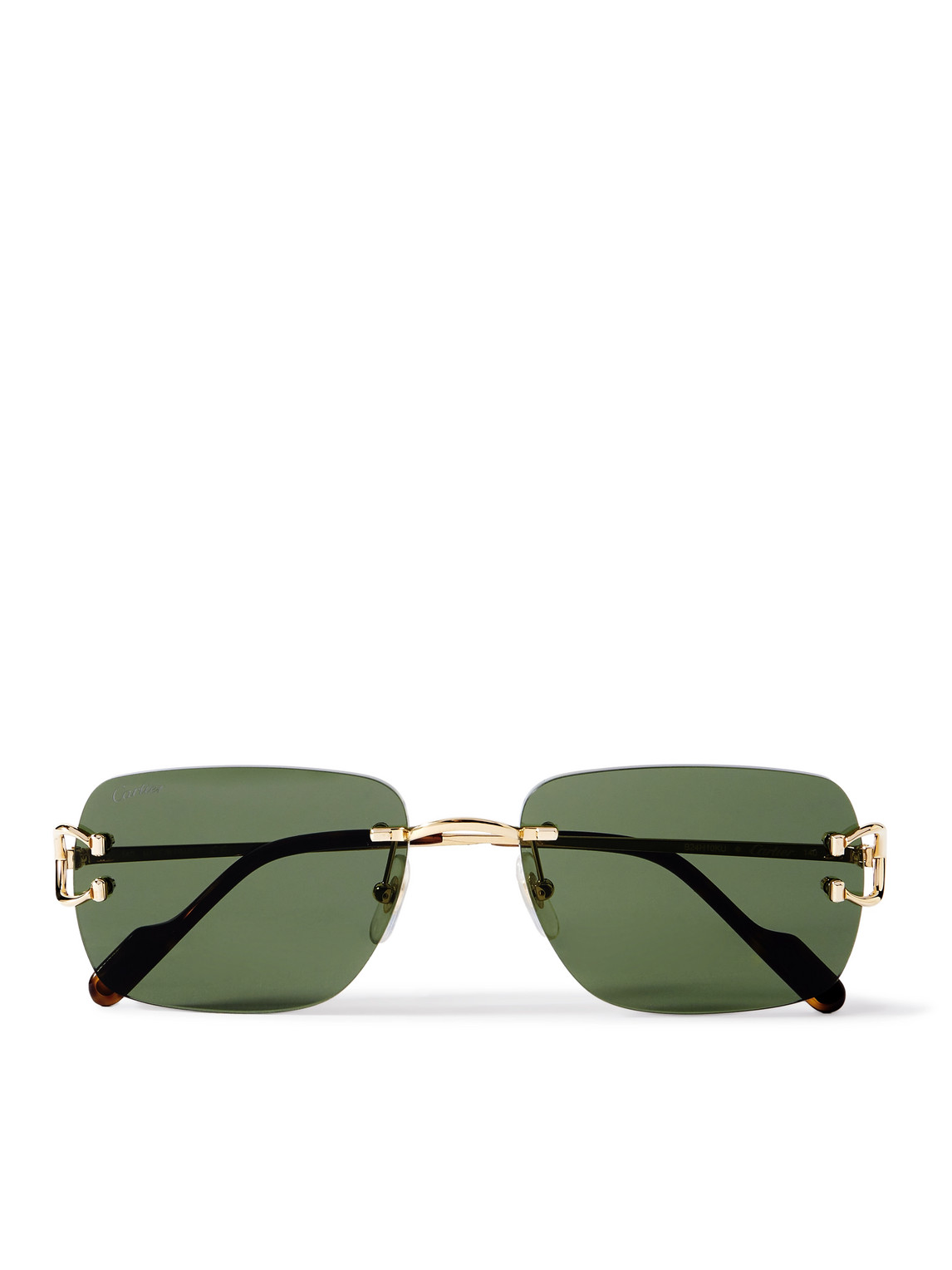 Cartier Eyewear - Frameless Gold-Tone and Tortoiseshell Acetate Sunglasses - Men - Gold Cartier Eyewear - Frameless Gold-Tone and Tortoiseshell Acetate Sunglasses - Men - Gold von Cartier Eyewear