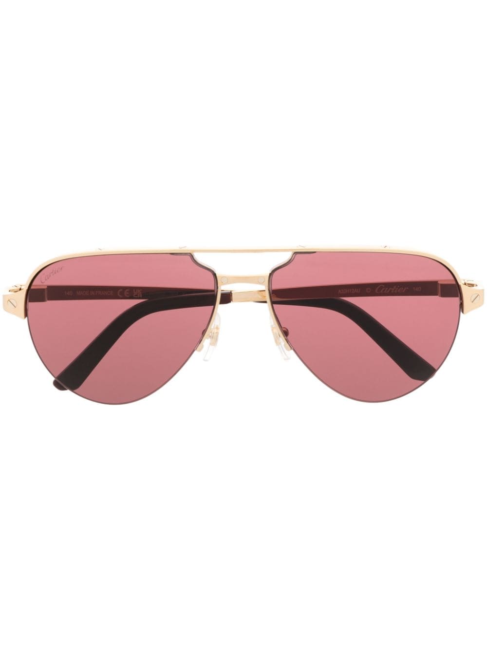 Cartier Eyewear Getönte Pilotenbrille - Gold von Cartier Eyewear