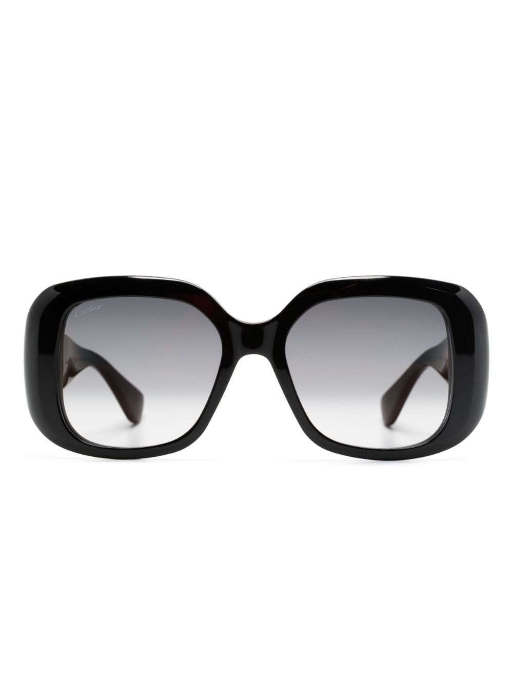 Cartier Eyewear Panthere Classic Sonnenbrille mit eckigem Gestell - Schwarz von Cartier Eyewear