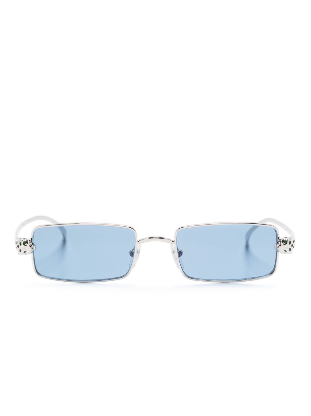 Cartier Eyewear Panthère de Cartier Sonnenbrille mit eckigem Gestell - Silber von Cartier Eyewear