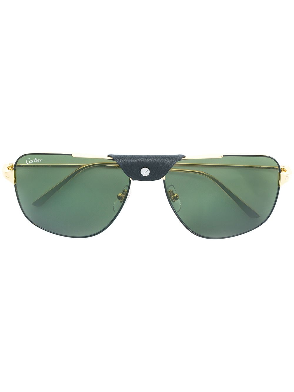 Cartier Eyewear 'Santos De Cartier' Sonnenbrille - Metallic von Cartier Eyewear