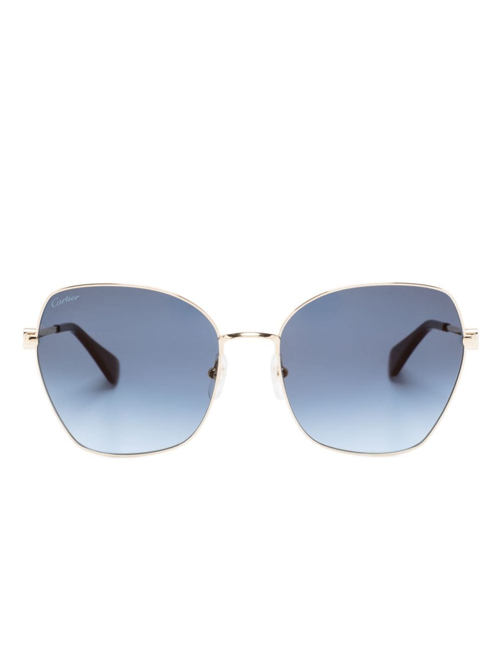 Cartier Eyewear Sonnenbrille mit Gravur - Gold von Cartier Eyewear