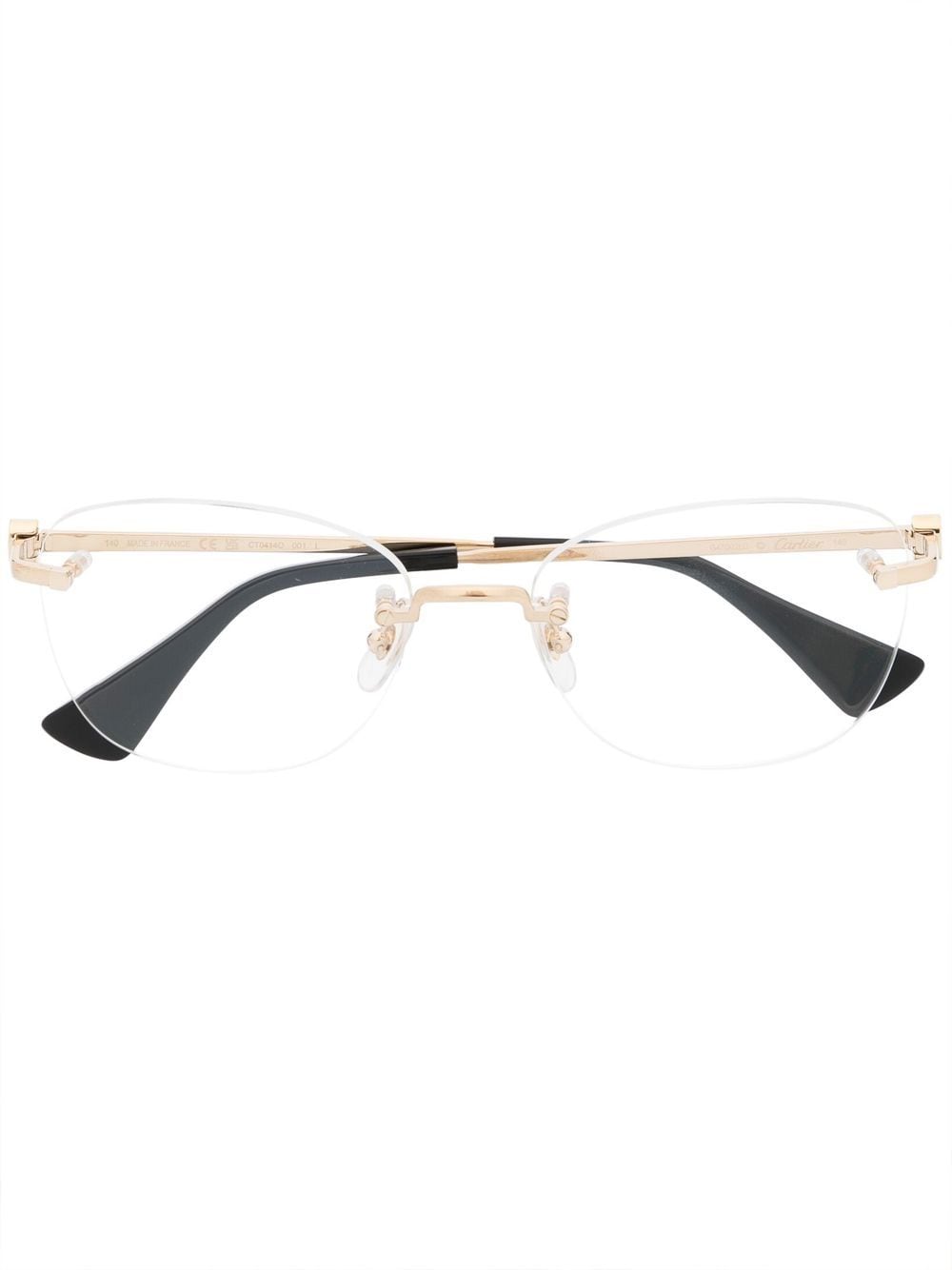 Cartier Eyewear Rahmenlose Brille - Gold von Cartier Eyewear