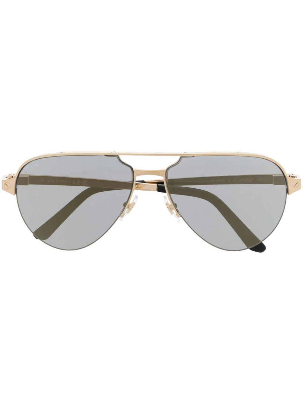 Cartier Eyewear Getönte Pilotenbrille - Gold von Cartier Eyewear