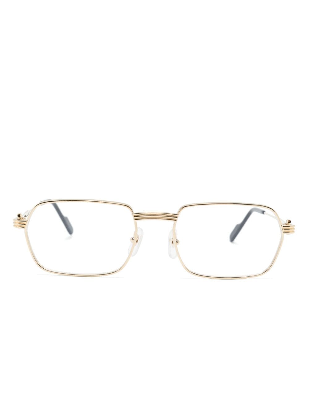 Cartier Eyewear rectangle-frame glasses - Gold von Cartier Eyewear