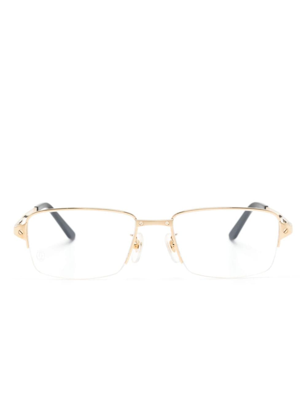 Cartier Eyewear Brille mit eckigem Gestell - Gold von Cartier Eyewear