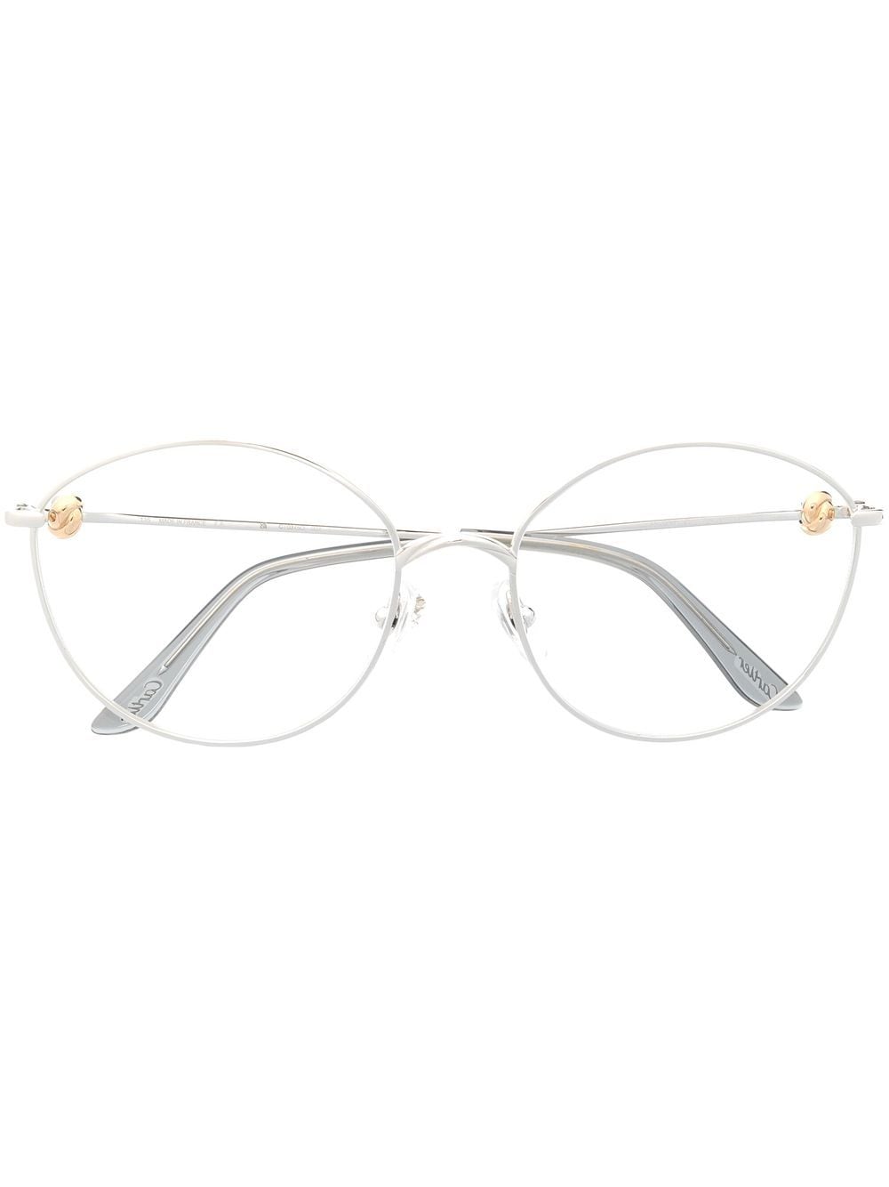 Cartier Eyewear Brille mit rundem Gestell - Silber von Cartier Eyewear