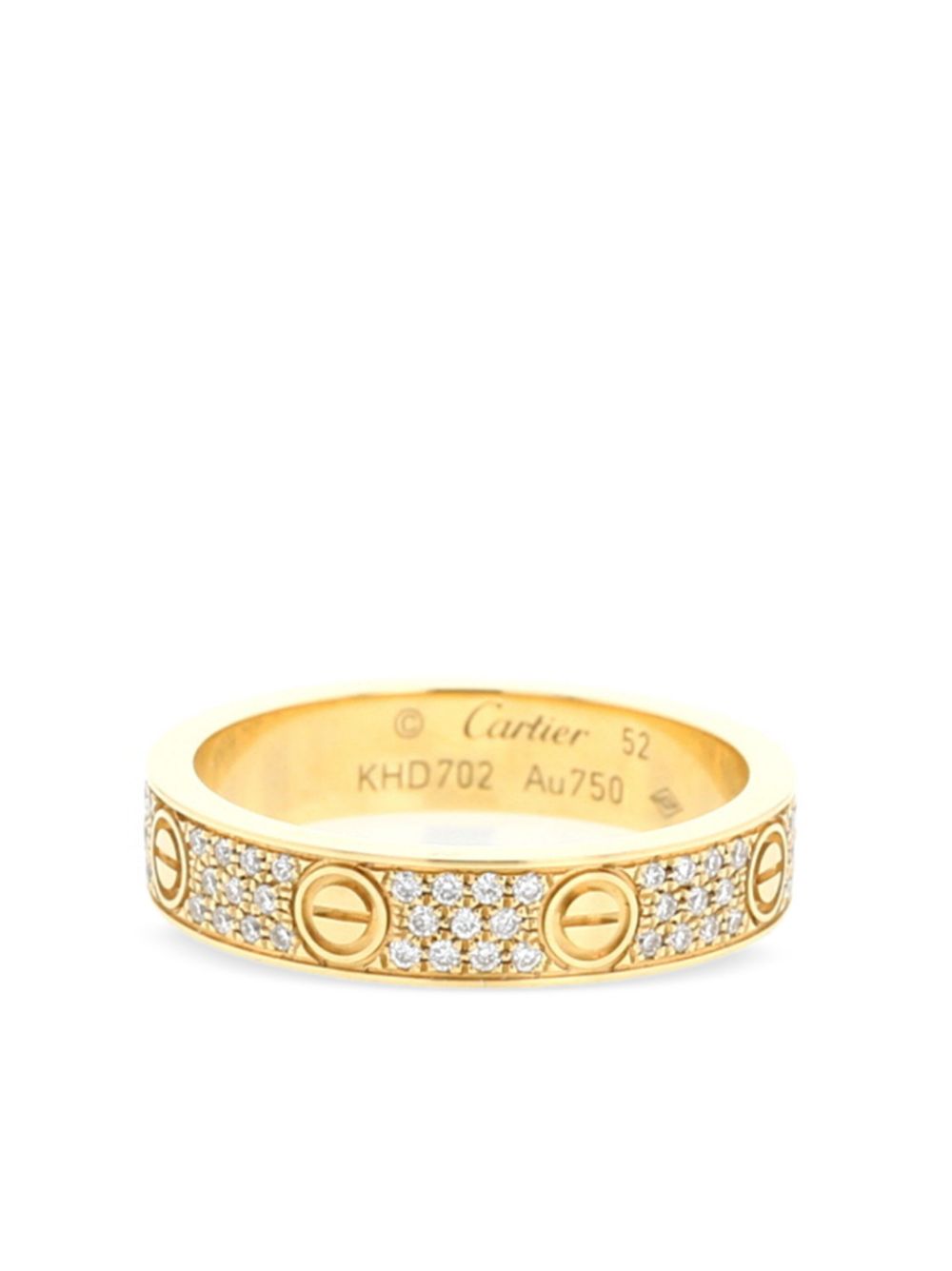 Cartier 2020 Love Gelbgoldring mit Diamanten von Cartier