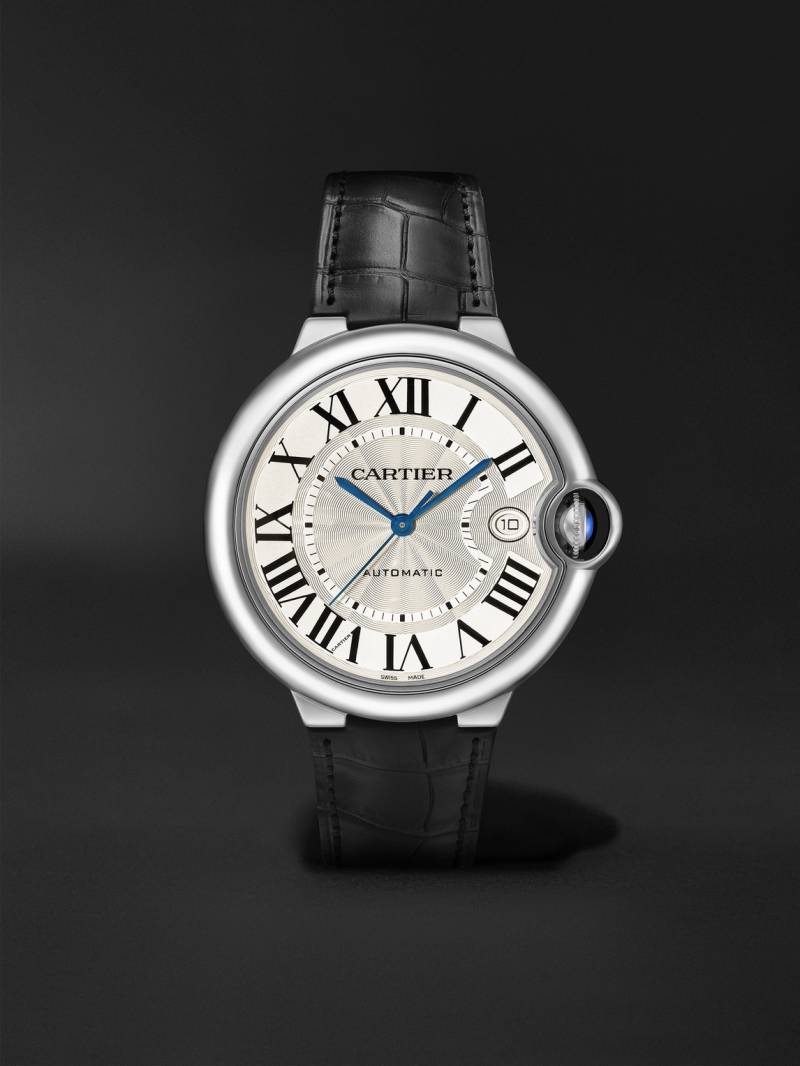 Cartier - Ballon Bleu de Cartier Automatic 40mm Stainless Steel and Alligator Watch, Ref. No. WSBB0039 - Men - Silver von Cartier