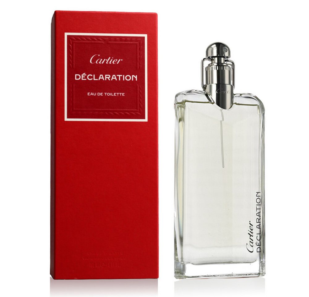 Cartier Eau de Toilette Cartier Déclaration Eau de Toilette nachfüllbar 100 ml, Zeitloser Herrenduft mit Kardamom, Zeder & Vetiver von Cartier