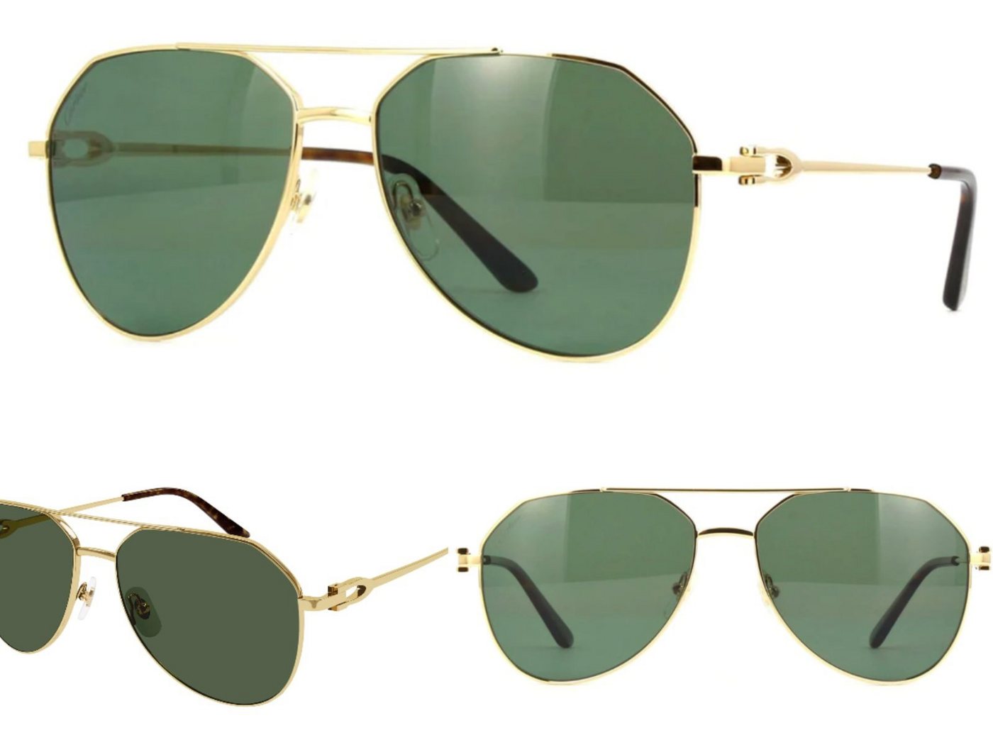 Cartier Sonnenbrille CARTIER Signature C Aviator-Frame CT0364S Sonnenbrille Sunglasses Glas von Cartier