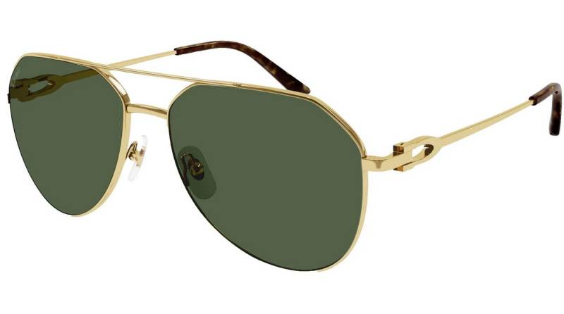 Cartier Sonnenbrille Signature C de Cartier Polarisierte Eleganz im Pilotenstil Polarisierte Gläser 100 % UV-Schutz, entspiegelt, blendfrei von Cartier